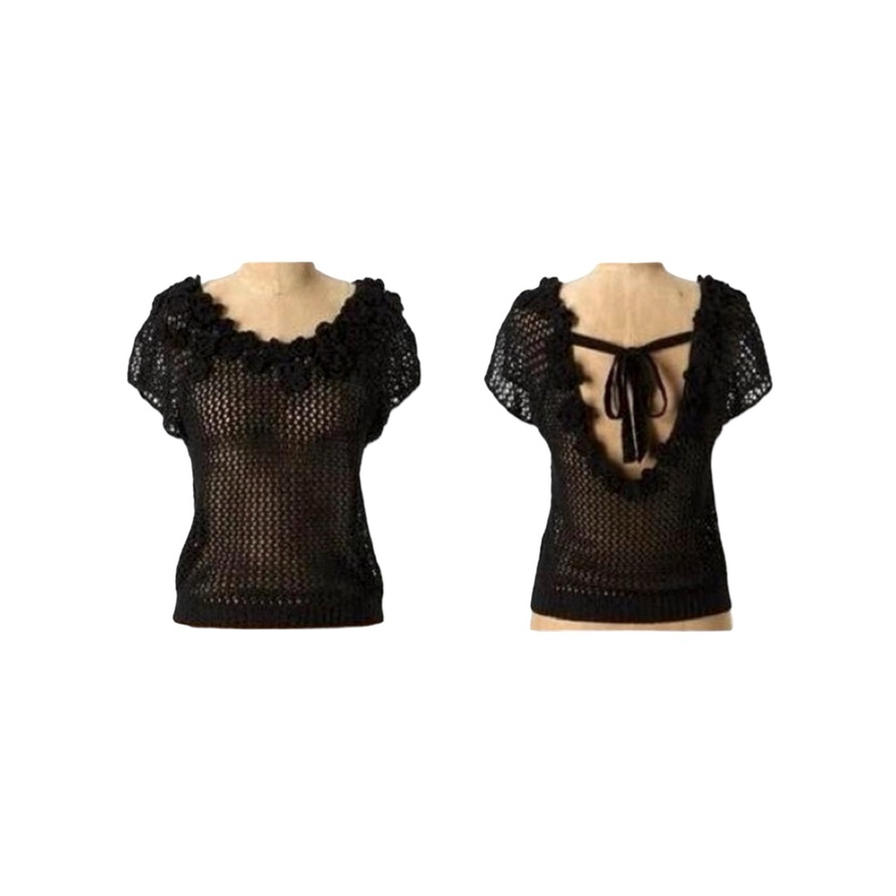 Anthropologie Knitted & Knotted Pua Crochet Top